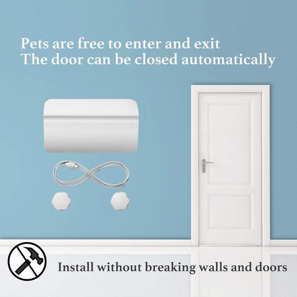 

pet door opener dog cat kitten door security enter easily door animal small pet cat dog gate doors pet supplies#0310g30