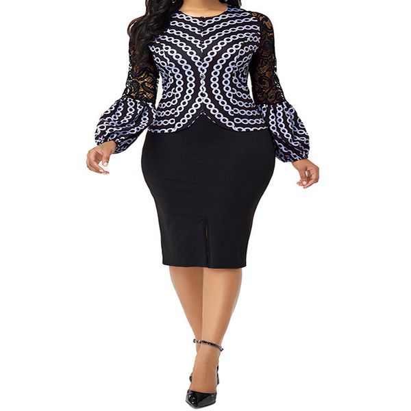 

женские дизайнерские кружевное платье полые рукав приталенный хип профессиональный платье для женщин, Black;gray