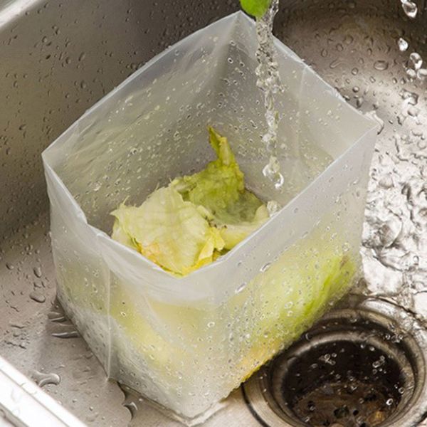

30pcs kitchen sink strainer filter screen garbage bags sink drain hole mesh bag trash strainer sno88