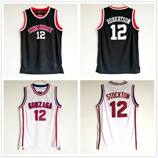 

ncaa college men 12 oscar robertson jersey basketball cincinnati bearcats jerseys black stitched team breathable university