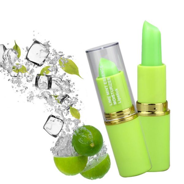 

new iced lemon mint lipstick long lasting moisturizer waterproof makeup nutritious temperature change color lipstick lips