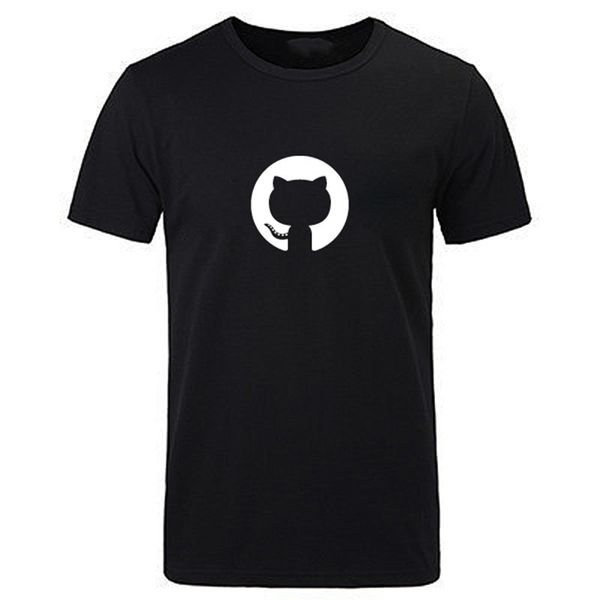 

new t shirt github open source programmer program ape programming geek geek shirt short sleeve t-shirt, White;black