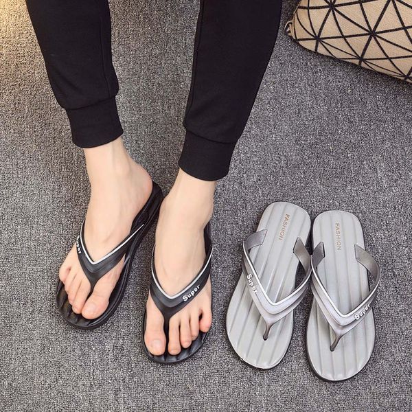 

02057 slippers rubber slide sandal floral brocade men slipper gear bottoms flip flops women striped beach causal slipper with box size:35-45, Black