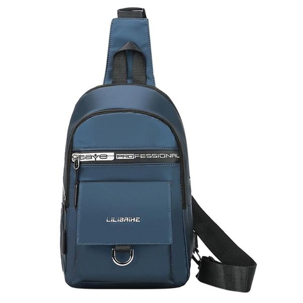 

men's fashion casual messenger bag lightweight zipper design waterproof outdoor shoulder bag strong wear-resistant party #lr4