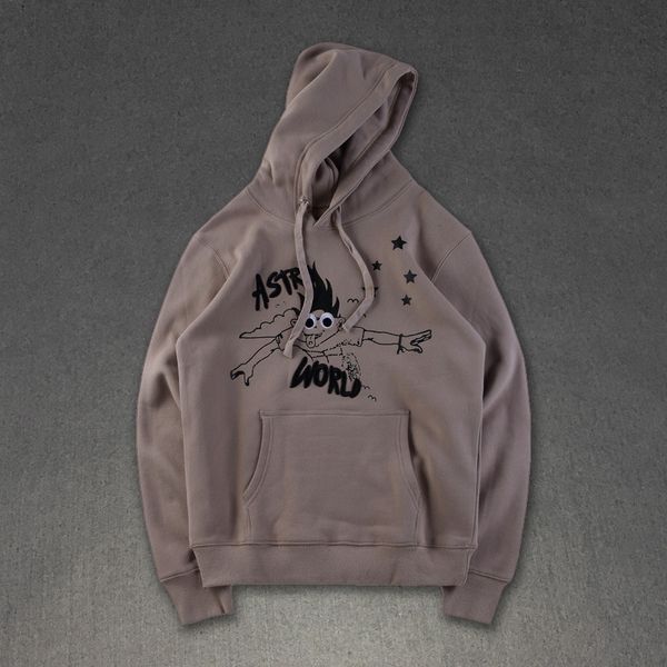 

astroworld travis soctt designer hoodies hip hop designer sweatshirts look mon i can flya stronaut sweater hoodie men clothing, Black