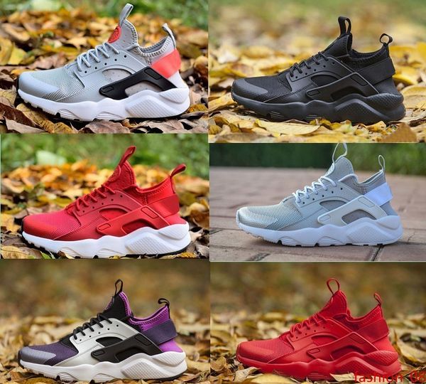 

2019 new triple huarache 4 1.0 iv ultra reflect outdoor shoes mens womens leather men shoe huaraches sports trainers running sneakers 36-46
