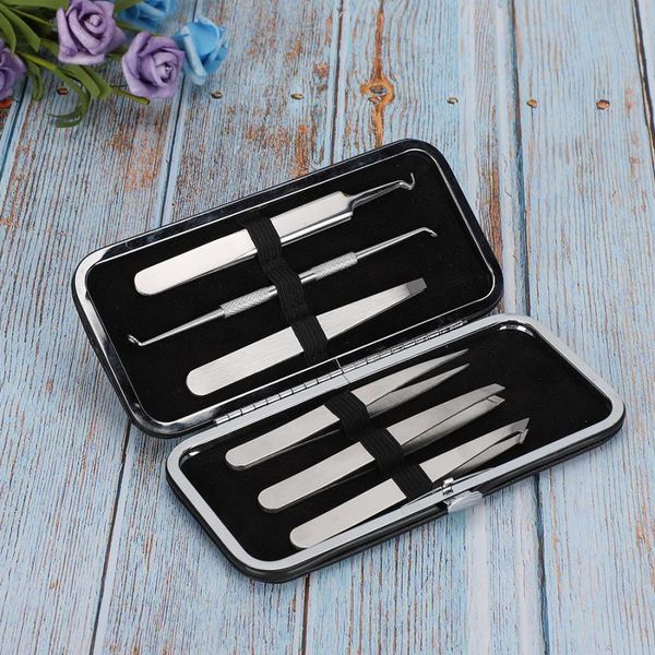 

blackhead vacuum 6pcs stainless steel pimples blackheads extractor tweezers needles face skin care for face cleaning