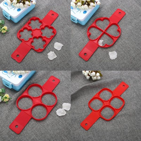 

silicone 4 hole diy pancake maker bake cake mold kids mini egg tools egg cooker pan flip eggs mold kitchen baking accessories