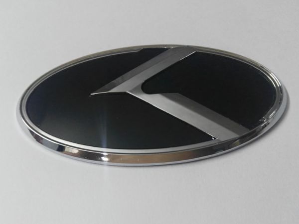 7 peças novo emblema preto K logotipo emblema para KIA novo Forte YD K3 2014 2015 emblemas de carro 3D adesivo3142