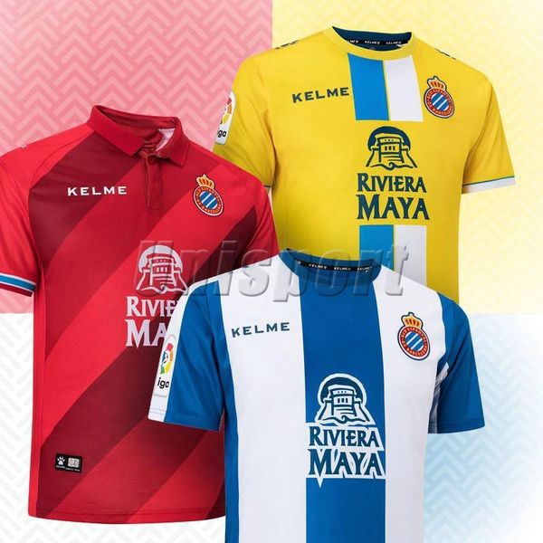 

2018 19 rcd e panyol occer jer ey futbol cami eta real club deportivo e paÃ±ol football cami a hirt kit maillot