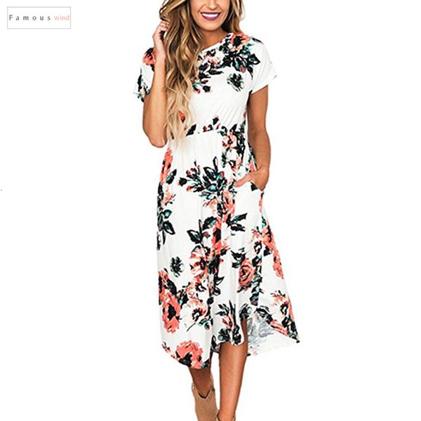 

white dresses vestidos de verano 2019 summer femme boho tunic dress short sleeve casual sundress ladies robe printed ete, Black;gray