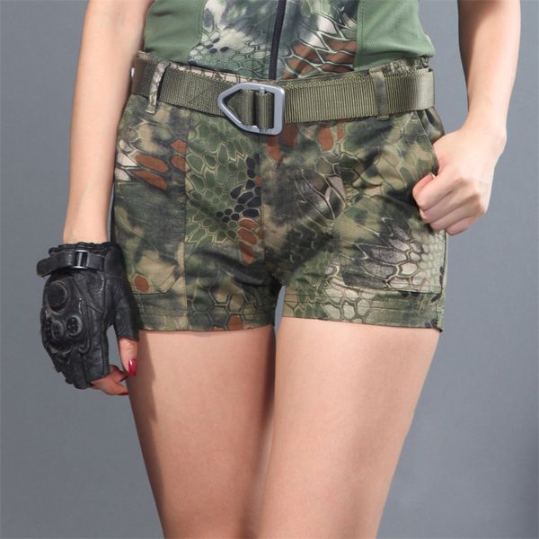 

tactical summer kryptek girls camouflage shorts,women camo cargo shorts , army shorts for girls, Brown;gray