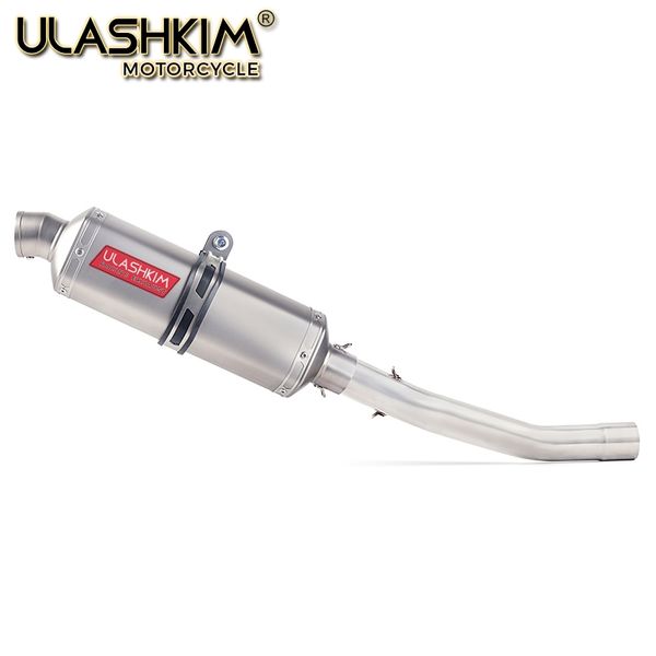 

motorcycle exhaust full system middle link pipe muffler slip on for zx-6r zx6r zx 6r ninja 636 2008-2019