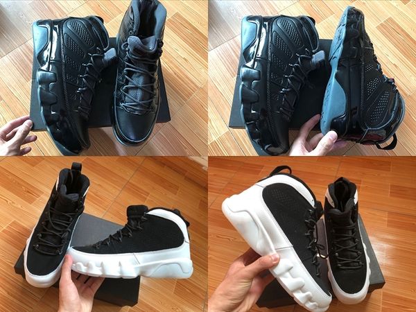 

with box mens and women basketball shoes sneakers 9s oreo breds high sports sneakers size us5.5-us13 drop shipping