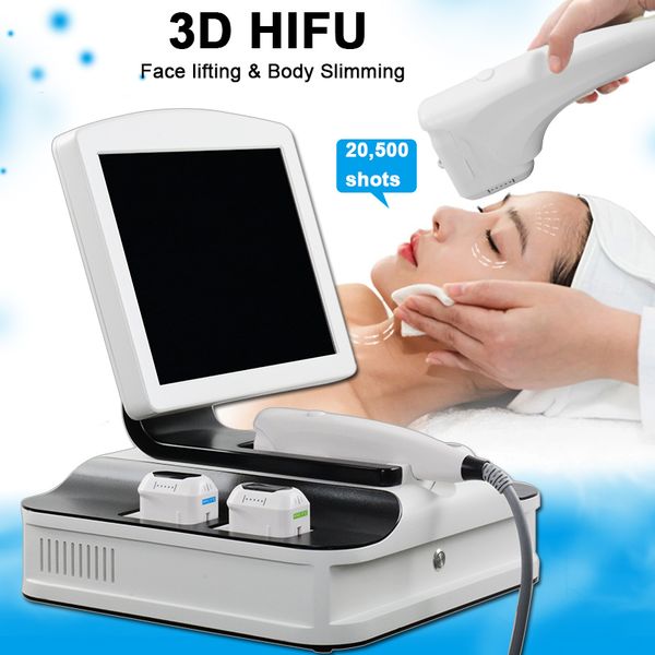 

3d hifu face lifting portable ultrasound machine 3d hifu slimmming machine fast fat removal 8 cartridges 3d hifu equipment