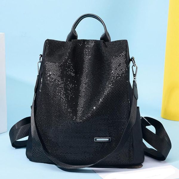 

2020 new fashion sequins ladies large capacity versatile shoulder bag shoulder bag mochilas feminina bagpack mochila mujer #t1g