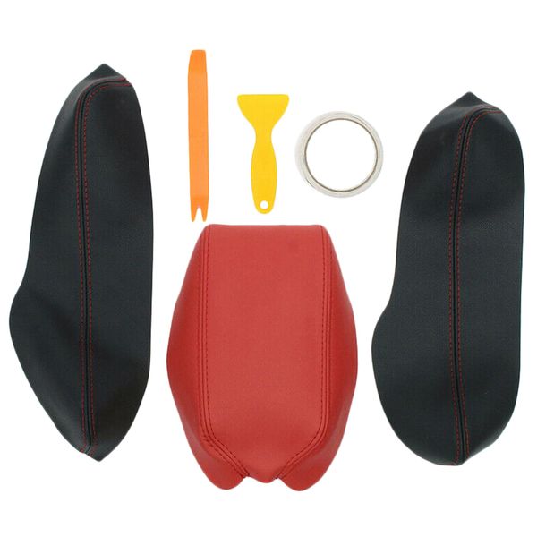 

новый pu кожаный автомобиля центральный подлокотник коробка крышка отделка, пригодный для гражданской 2016-2018