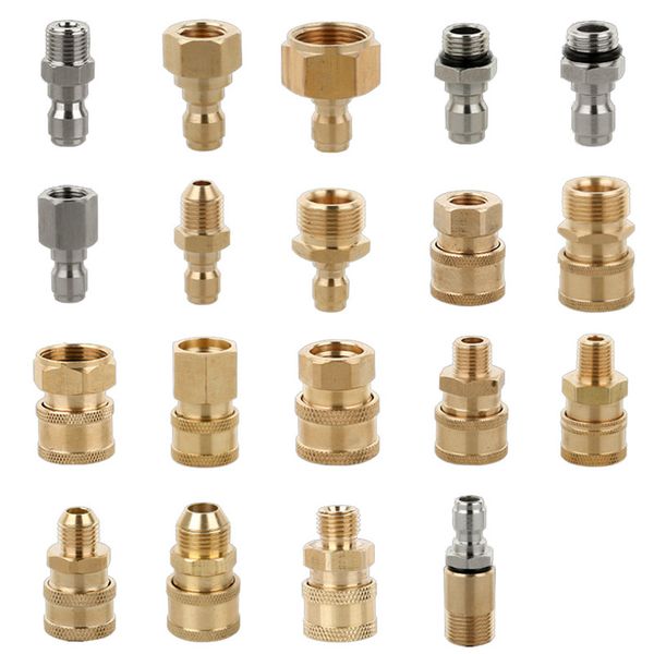 

1/4" quick connect coupler adapter-car clean 1~14# washing pressure washer connector for quick connecting garden hose car washer