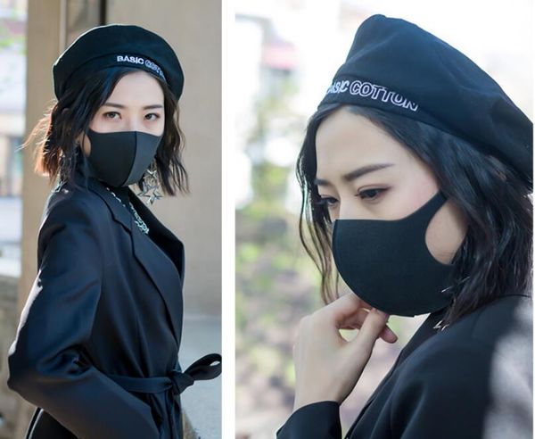 

porous filtration face mask dust smoke proof polyurethane mask pollution washable reusable pure cotton mask protection pm 2.5