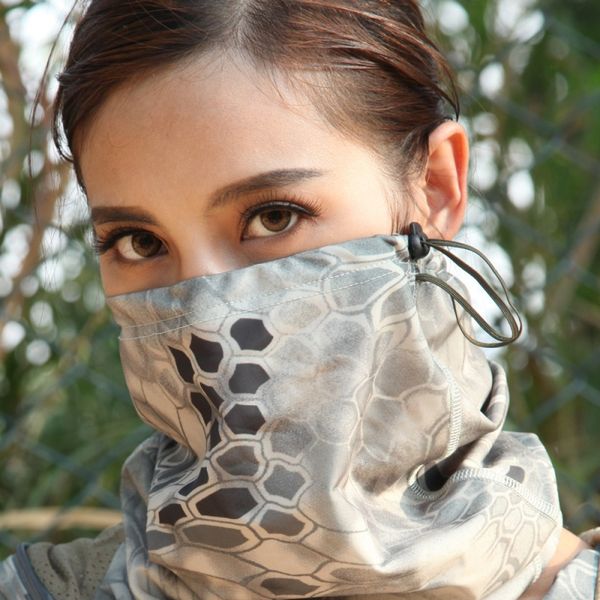 

mask wargame cycling hunting army bike helmet liner tactical new hiking scarves camouflage full face, Black