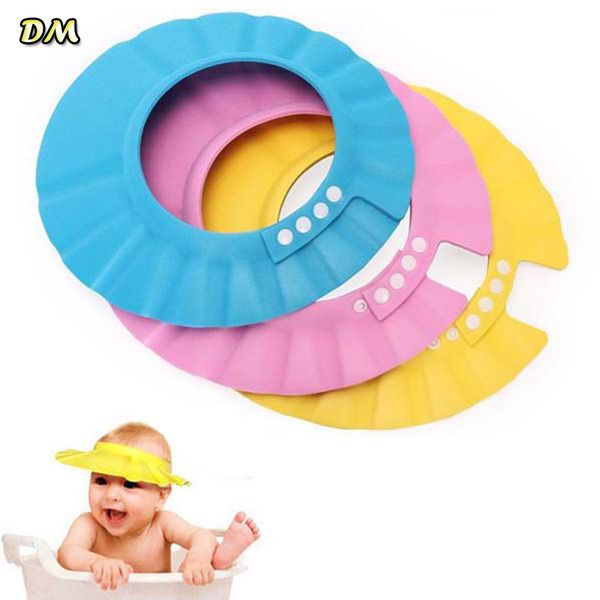 

100шт 2018 горячий регулируемый мягкий детский шампунь шапочка для душа уход за ребенком ванна защита для малыша