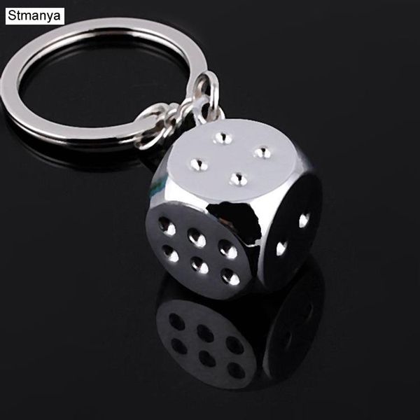 

new creative key chain metal personality dice poker soccer brazil slippers model alloy keychain for car key ring #17045, Silver