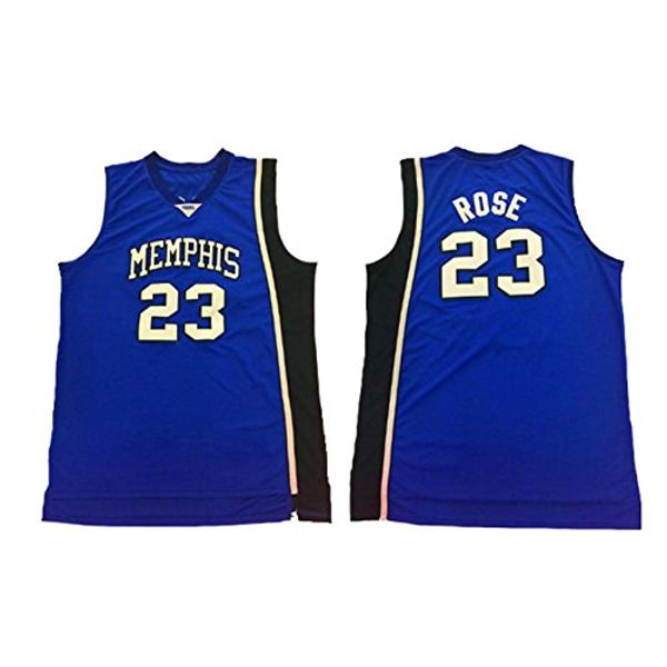 

23 Derrick Rose College Jersey Memphis Tigers Jersey Basketball Jerseys Double Stitched IN STOCK High Quality