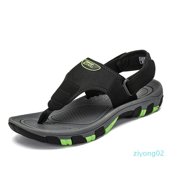 

outdoor beach sandals summer shoes men breathable slides flip flops anti-skid mules men's clogs casual shoes zapatos de hombre z02, Black