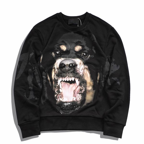 

fashion hoodie hip hop fashion pullover designer hoodie men women animal printed loose fit designer sweatshirt size s-xl, Black