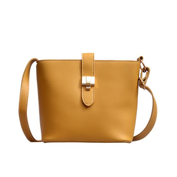 

xiniu women joker crossbody fashion shoulder bag chain trendy candy color bucket bag solid zipper simple crossbody tote #0430