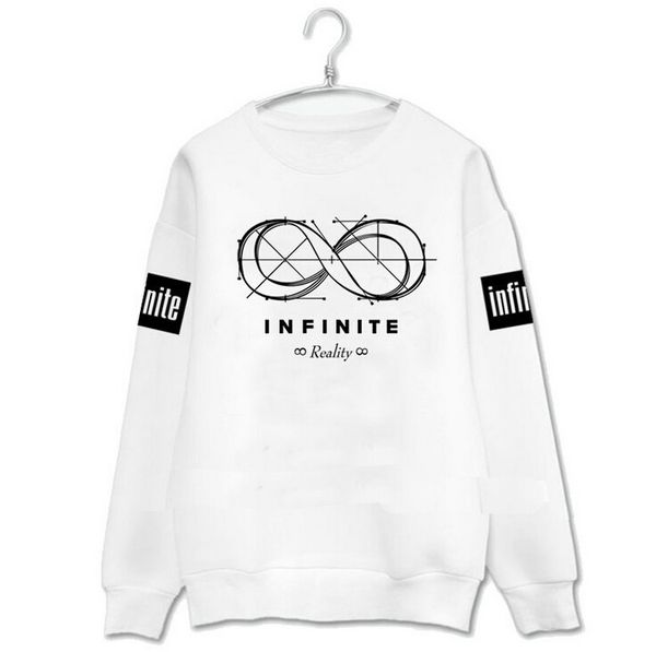 

2017 selling infinit printed letter reality long sleeve crew neck women's sweater 1875, Black