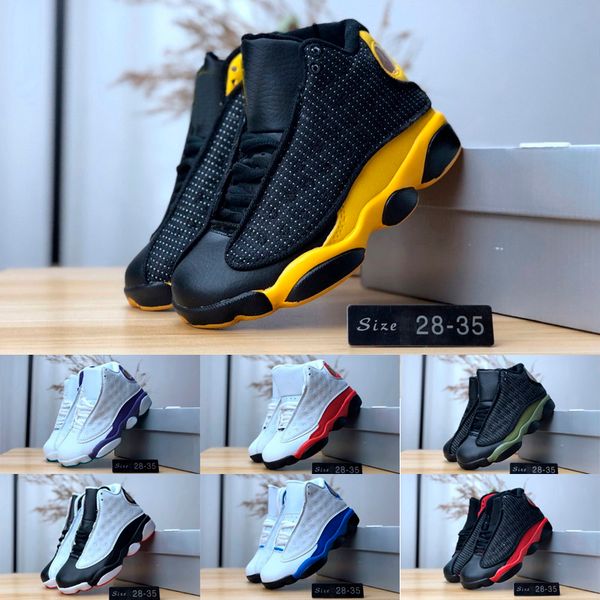 

Дети 13 разводили Чикаго Кремни дети мальчик девочки баскетбол обувь 13s DMP серый Toe