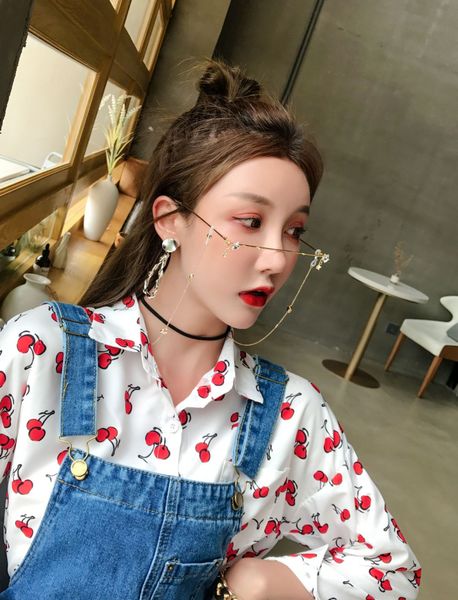 

qilin 7272 one-character frame five-pointed star accessory fashion decorative glasses accessories glasses frame, Silver