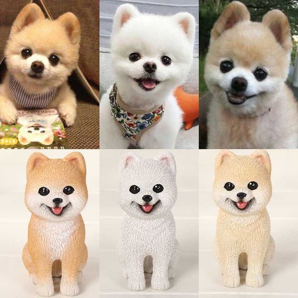 

autoec 1x car ornament pvc cute dog automobiles interior dashboard puppy doll #lq1100