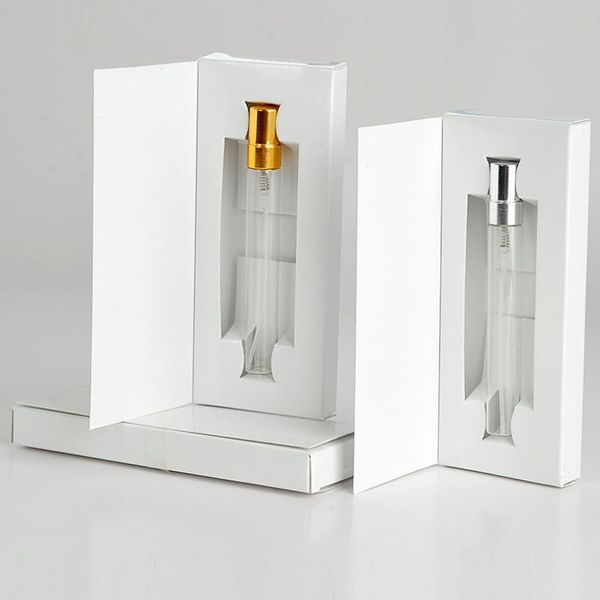 10ML frasco de perfume vazio personalizados caixas de papel Com Atomizador Perfume vazio Embalagem logotipo personalizado para LX9249 presente