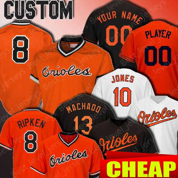 

Baltimore Custom Orioles jersey 8 Cal Ripken Jr jerseys 19 Chris Davis 10 Adam Jones 12 Roberto Alomar 37 Dylan Bundy 22 Jim Palmer