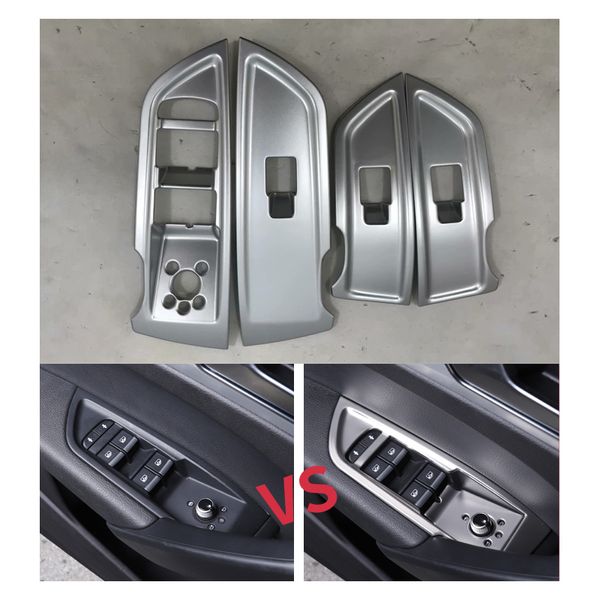 Abs Chrome Car Interior Door Window Lift Glass Switch Buttons Cover Trim For Audi Q5l 2018 Cute Car Accessories For Girls Cute Car Accessories