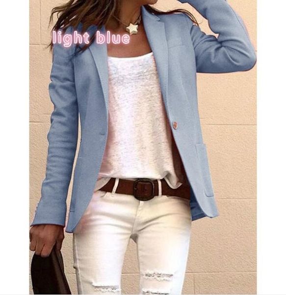 

europe and the united states long-sleeved small suit suit commuting models slim slimming jacket women, White;black