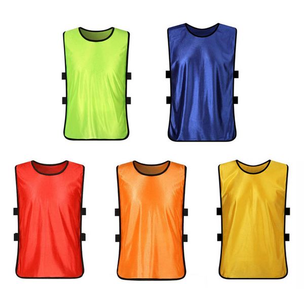 

team sports football soccer training vests fluorescent color bibs basketball netball cricket soccer, Gray;blue