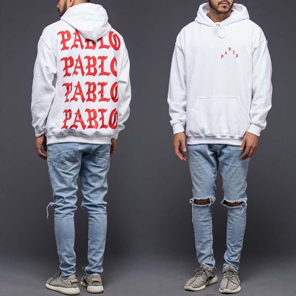

mens designer hoodies kanye west the life of pablo kanye designer hoodie men hip hop pull paris opening season 3 jackets i feel like pablo, Black