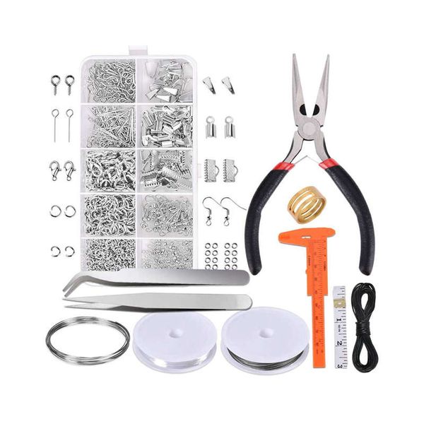 

wsfs jewelry making supplies kit-jewelry repair tool with accessories jewelry pliers findings and beading wires for