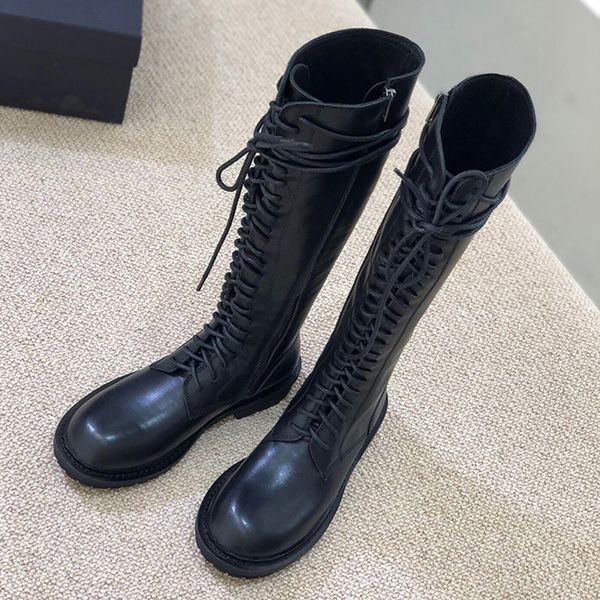 

2020 europe and america winter new outdoor over the knee boots fashion casual women boots long boots fashionable women shoes, Black