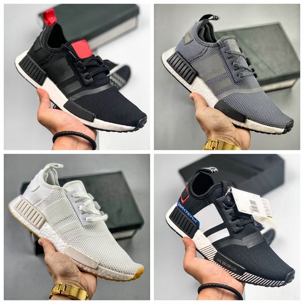 

2019 NMD R1 Primeknit PK Совершенная NMD Runner от кроссовки Женщины Мужчины Черный Белый высокого качества тапок Марка Originals Обувь Кроссовки