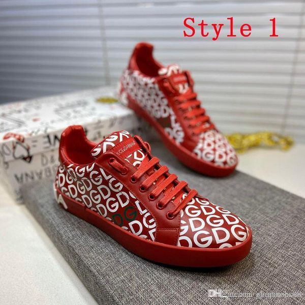 

luxury men designer sports shoes printed leather classic fashion outdoor climbing shoes men tennis sneakers of ing, Black