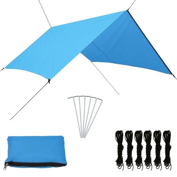 

outdoor tarpaulin 3x2.85 m blue garden sets