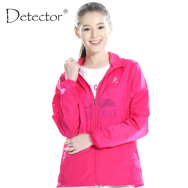 

detector women outdoor uv anti protection windbreaker ultralight waterproof camping hiking jacket thin sport coat, Blue;black