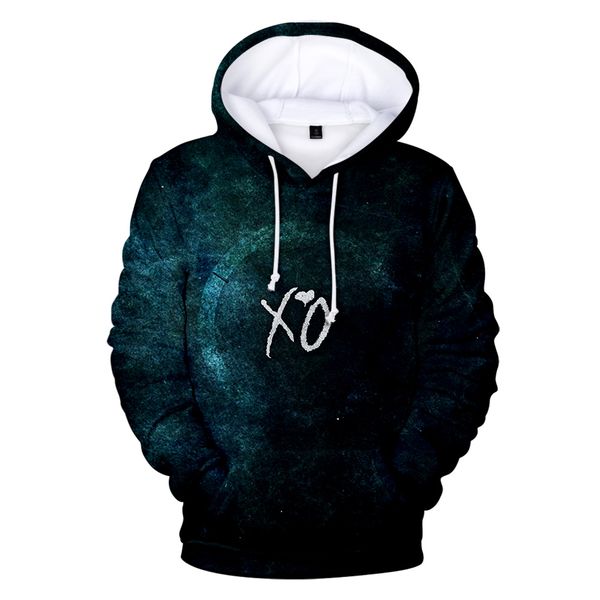 

the weeknd 3d hoody women/men 2019 aikooki new fashion print popular hip hop casual the weeknd 3d hoodie pullovers casual coats, Black