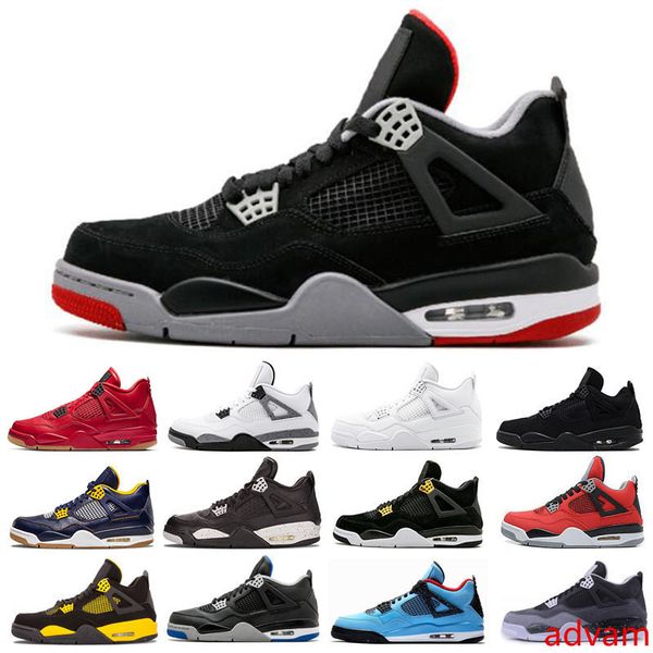 

tattoo singles day 4 4s mens women basketball shoes raptors white cement alternate motorsport bred sneakers sports shoes 7-13
