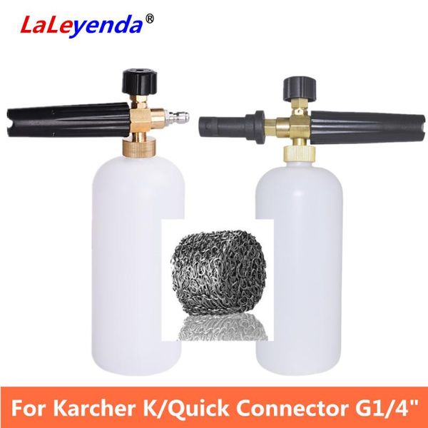 

high pressure soap foamer filter nozzle sprayer generator foam gun for karcher k2/quick connector cannon 1/4" snow lance