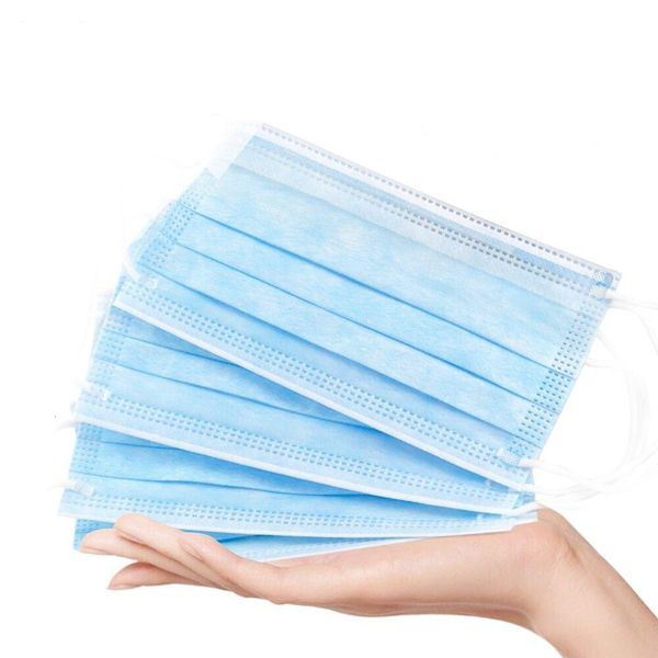 

dhl ship 50 1pcs blue wholesale face3 ply ear loop winter face mouthdust proof mouth mask upt9